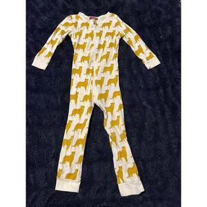 Milkbarn Organic Cotton Pajamas 3-4Y Cheetah Print Zip Sleeper NWOT